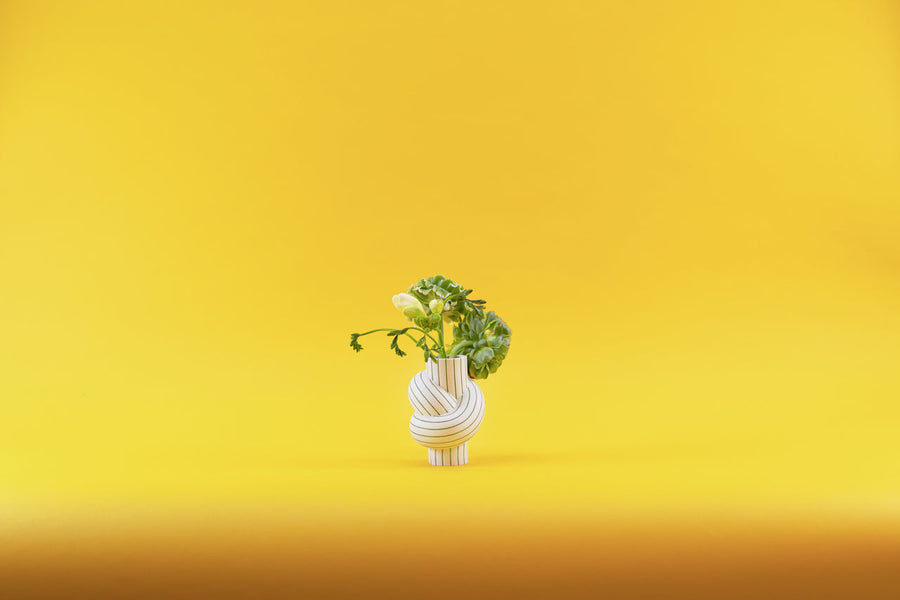 ROSENTHAL | Node Stripes Mini Vase 12cm Plum