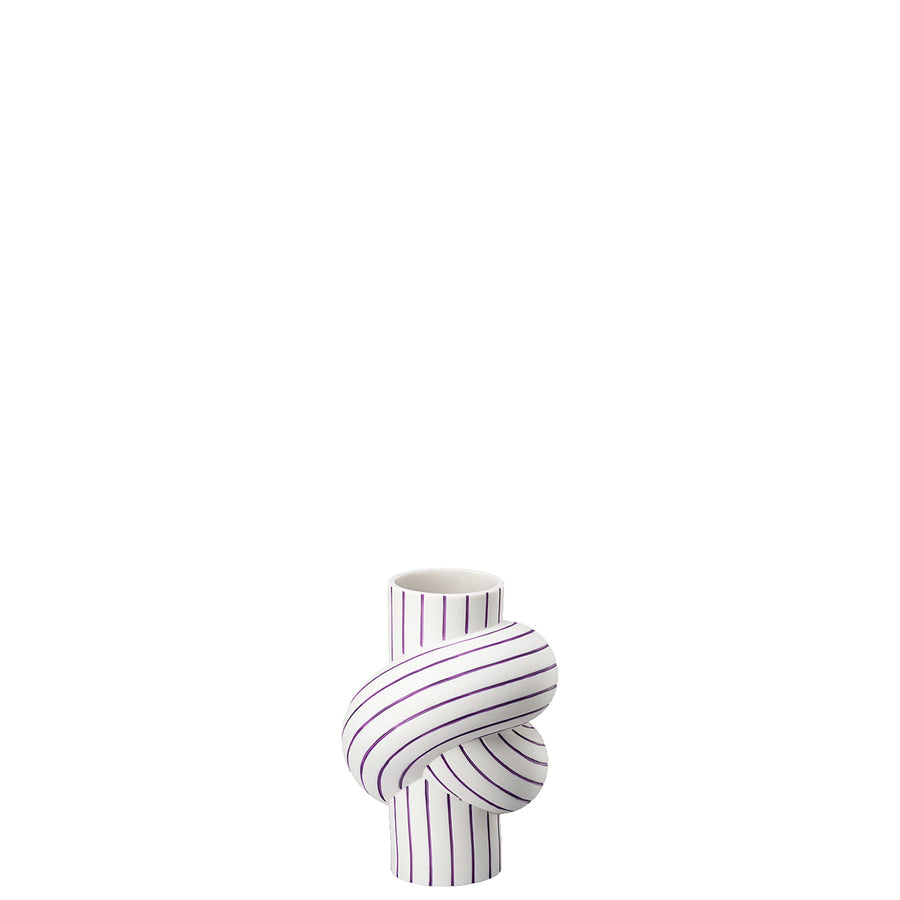 ROSENTHAL | Node Stripes Mini Vase 12cm Plum