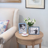 ADDISON ROSS | Power Blue Enamel with Silver Frame