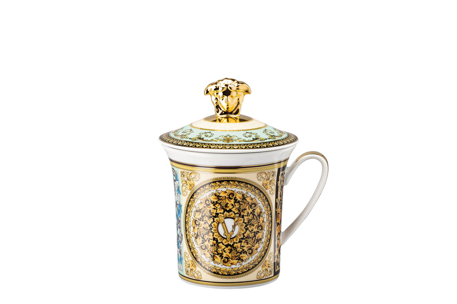 VERSACE | 30 Years Anniversary Mug with Lid - BAROCCO MOSAIC