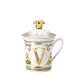 VERSACE | 30 Years Anniversary Mug with Lid - VIRTUS GALA WHITE