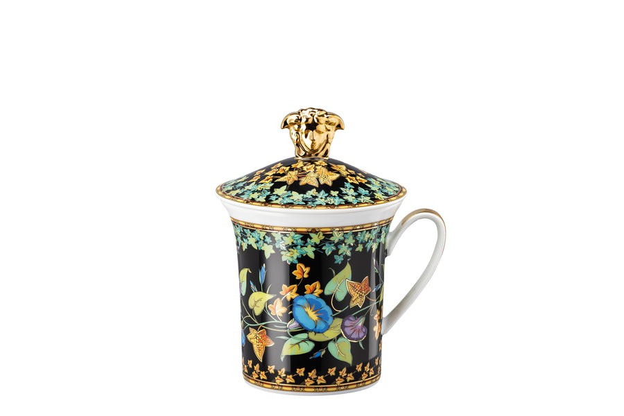 VERSACE | 30 Years Anniversary Mug with Lid - GOLD IVY