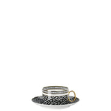 VERSACE | La Greca Signature Black Tea Cup & Saucer