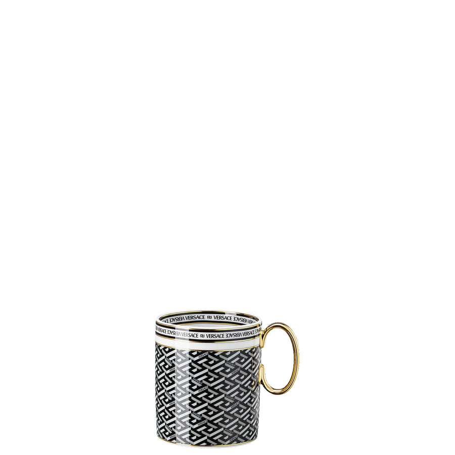 VERSACE | La Greca Signature Black Mug