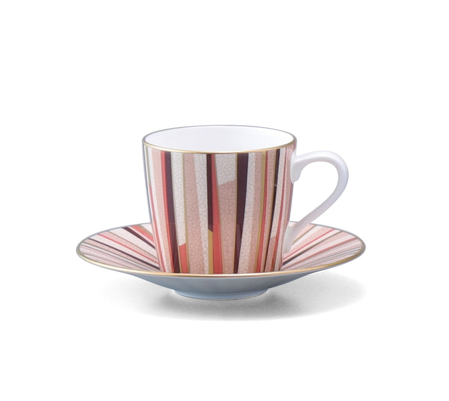 NARUMI | Shagreen Orange Espresso Cup & Saucer