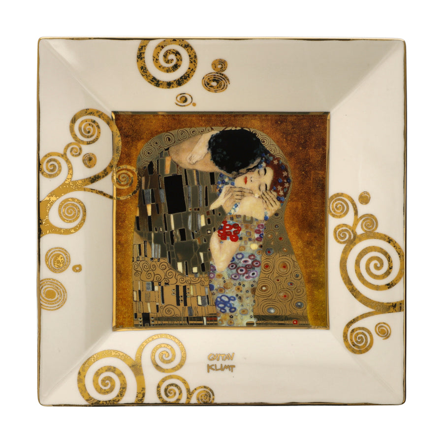 GOEBEL | This Kiss - Plate 16x16cm Artis Orbis Gustav Klimt