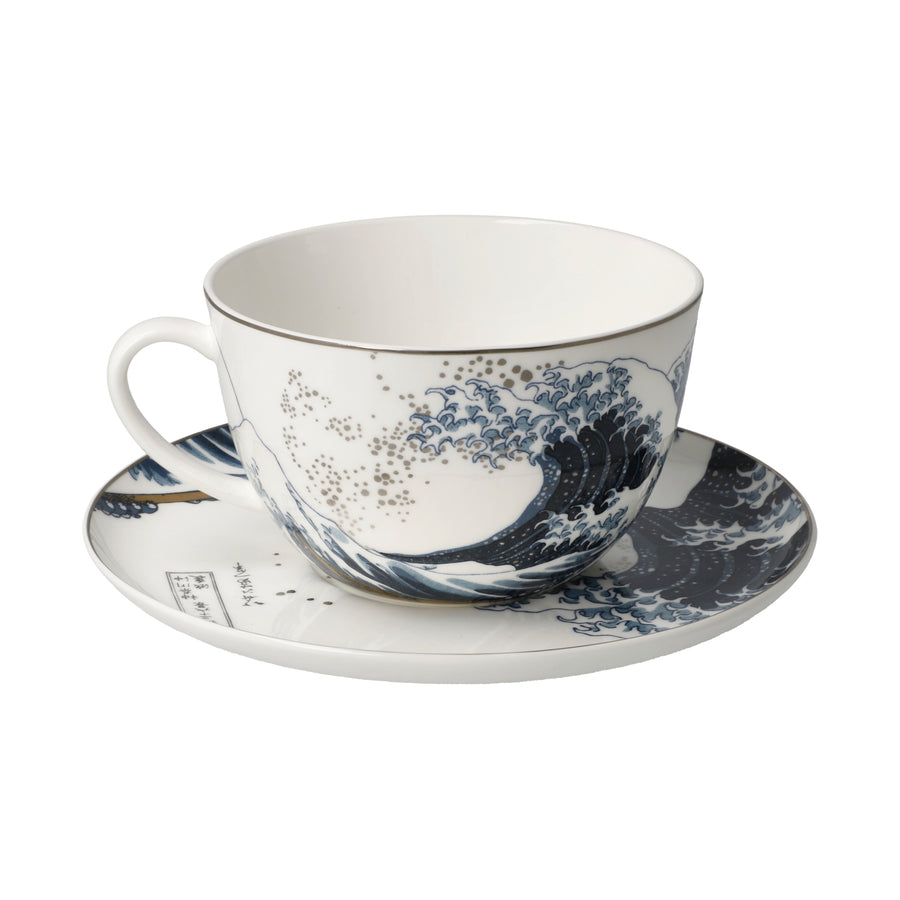 GOEBEL | The Great Wave - Coffee Cup with Saucer Artis Orbis Katsushika Hokusai