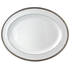 BERNARDAUD | Athena Platine Oval Platter 43cm