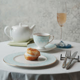 NARUMI | Aurora Blue Couple Coffee Cup & Saucer