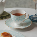 NARUMI | Aurora Couple Coffee Cup & Saucer (Pink & Blue)