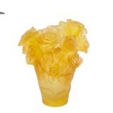 DAUM | Rose Passion Yellow Vase 17cm