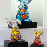 GOEBEL | Orange Rabbit - Figurine Pop Art Romero Britto