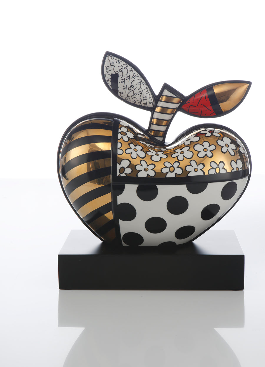 GOEBEL | Golden Big Apple - Figurine Pop Art Romero Britto