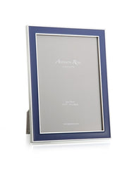 ADDISON ROSS | Navy Enamel with Silver Frame
