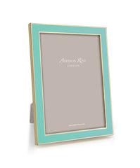 ADDISON ROSS | Turquoise Blue Enamel with Gold Frame