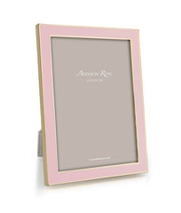 ADDISON ROSS | Pastel Pink Enamel with Gold Frame