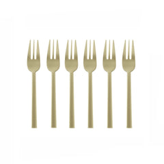 SAMBONET | Neutra Antique PVD Champagne Gold Cake Fork 6 pcs