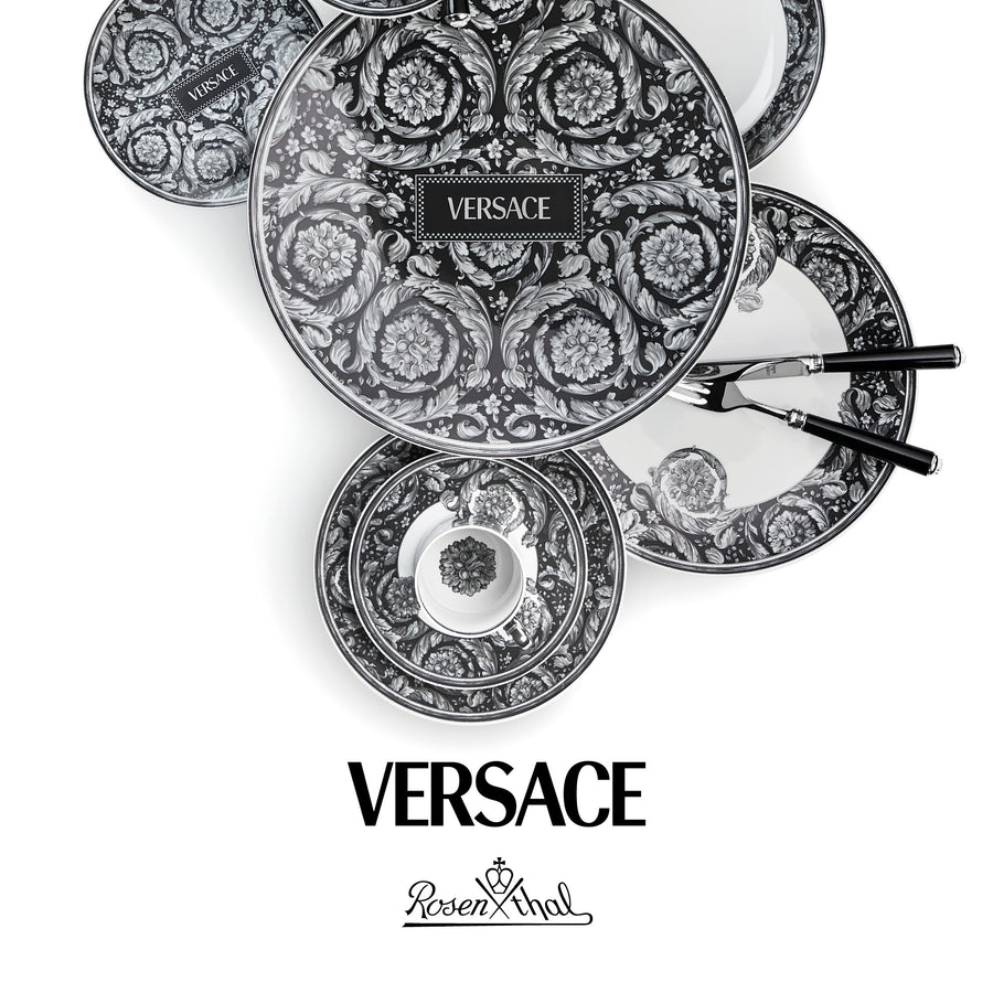 VERSACE | Barocco Haze 瓷器花瓶 24cm 霧色