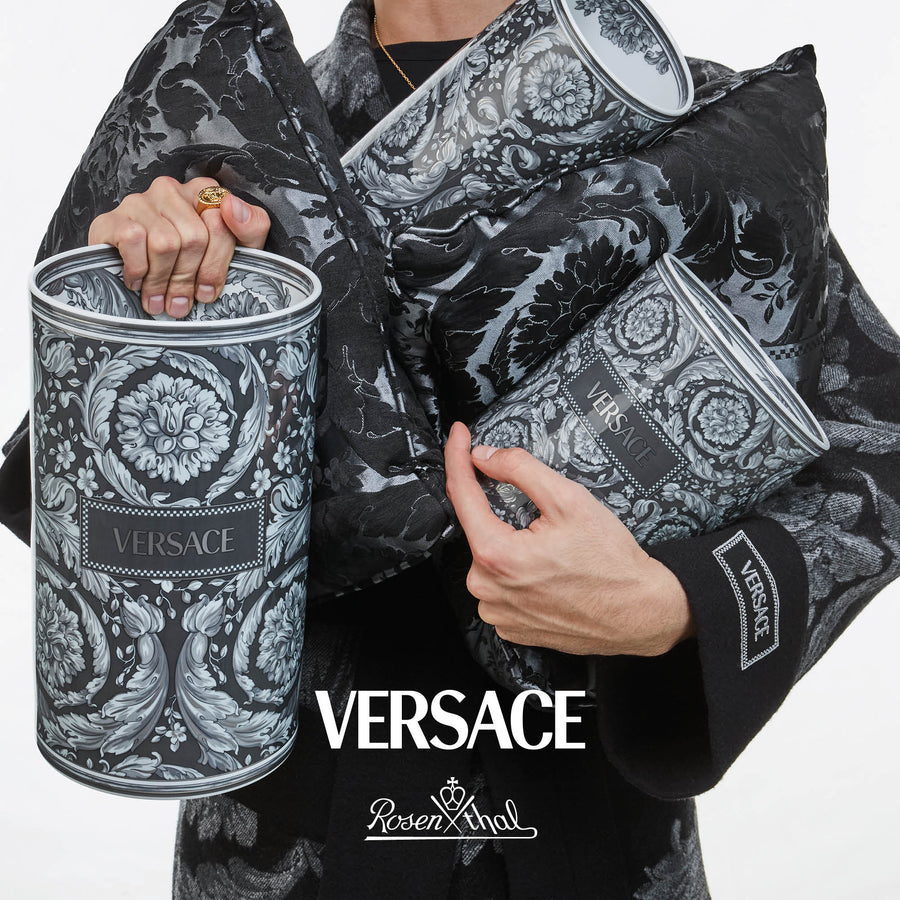 VERSACE | Barocco Haze 瓷器花瓶 24cm 霧色
