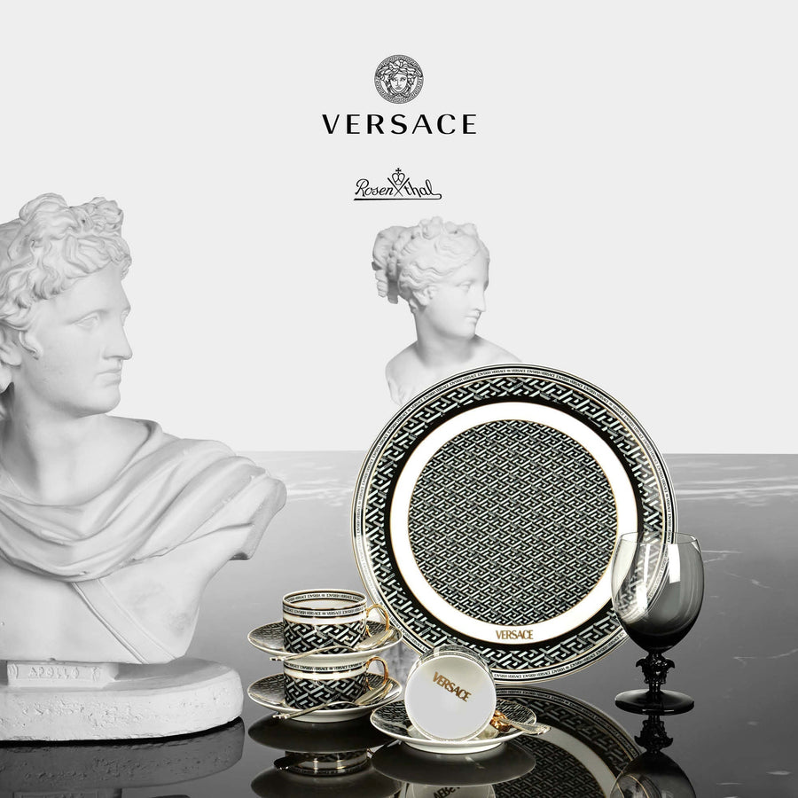 VERSACE | La Greca Signature Black Mug