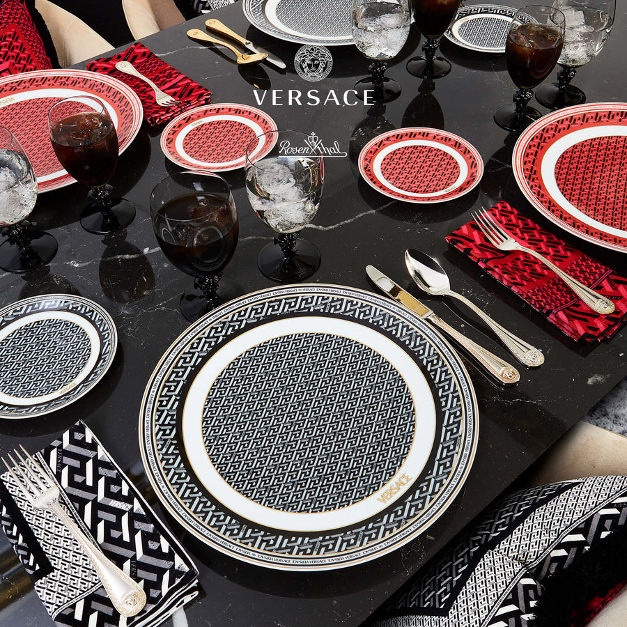 VERSACE | La Greca Signature Black Mug