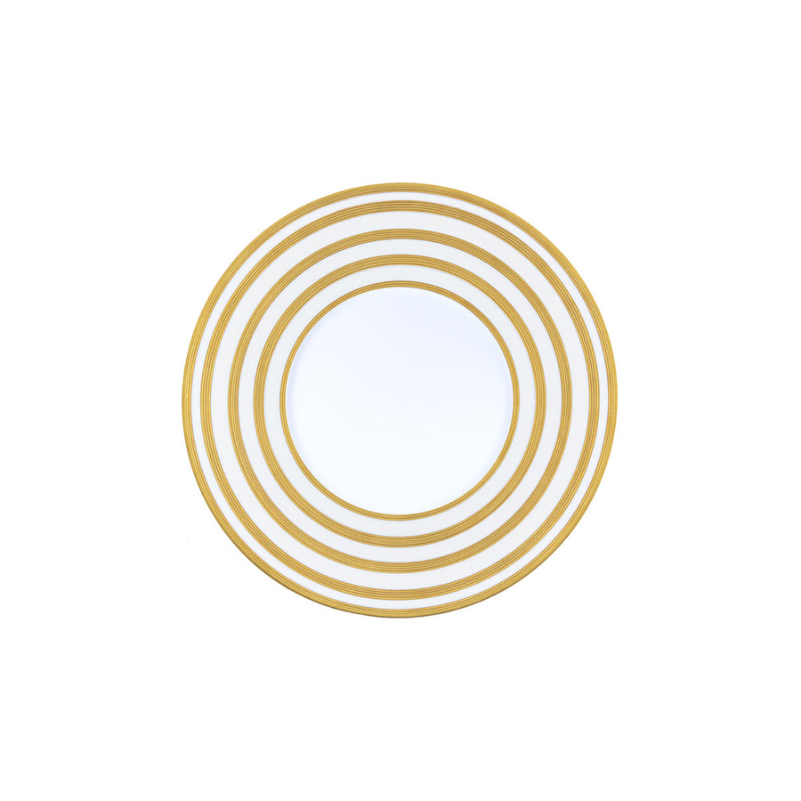 J.L Coquet | Hémisphère Gold Stripes Dessert Plate 21cm