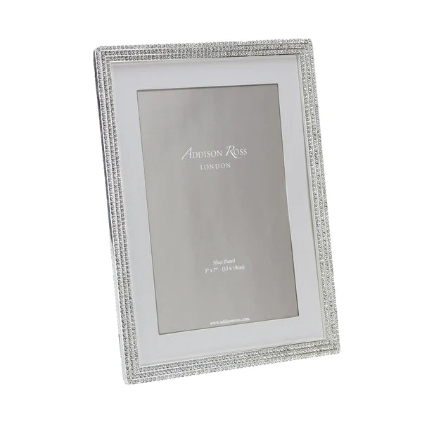 ADDISON ROSS | Silver Beatrice Diamante Frame 5"x7"