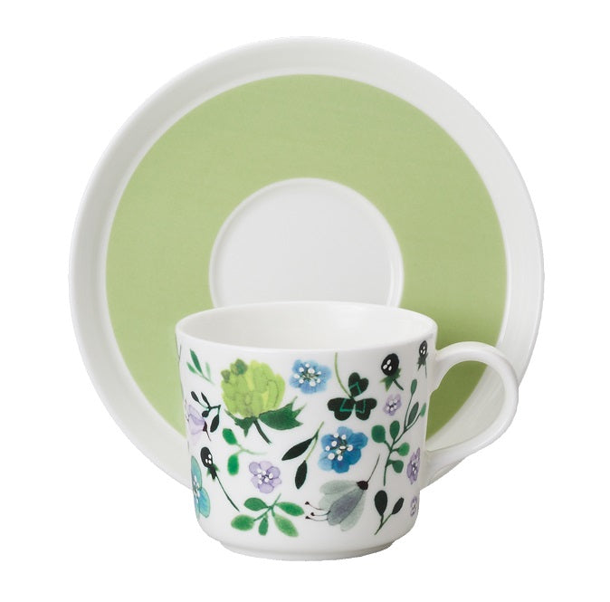 NARUMI | Anna Emilia "Clover Garden" Tea Cup and Saucer