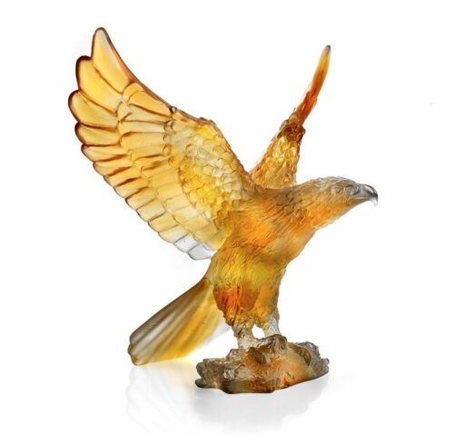 DAUM | Amber Grey Eagle H 24 cm - Limited Edition