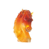 DAUM | Amber Andalousian Horse's Head H23.5cm