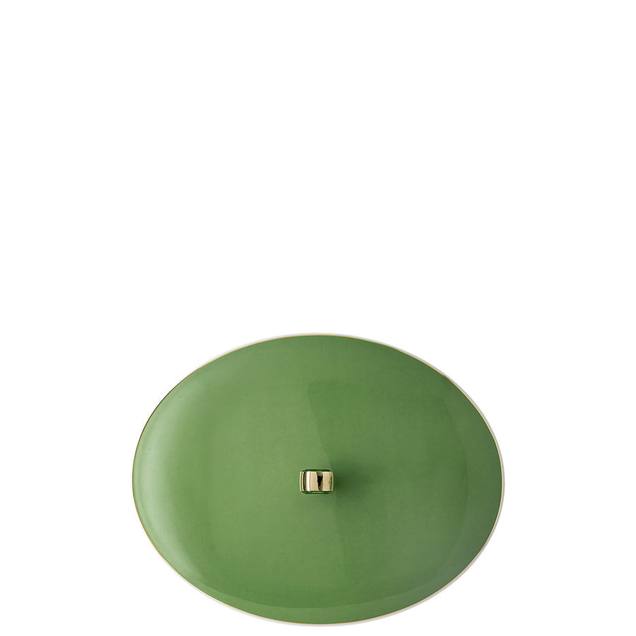 SWAROVSKI | Signum Green Covered Vegetable Bowl