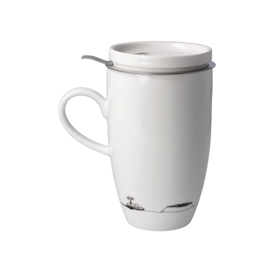GOEBEL | Just Relax - Teacup with Lid and Strainer 14cm Peter Schnellhardt