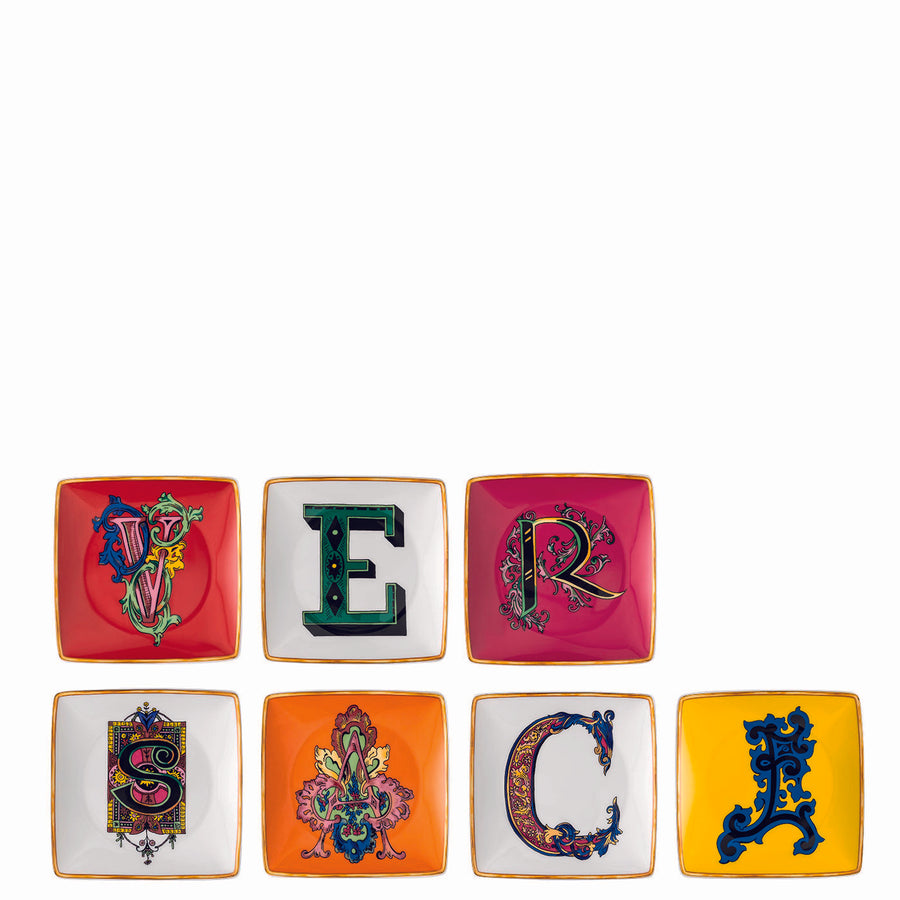 VERSACE | Versace Set of 7 pcs 12cm Square Flat Plates
