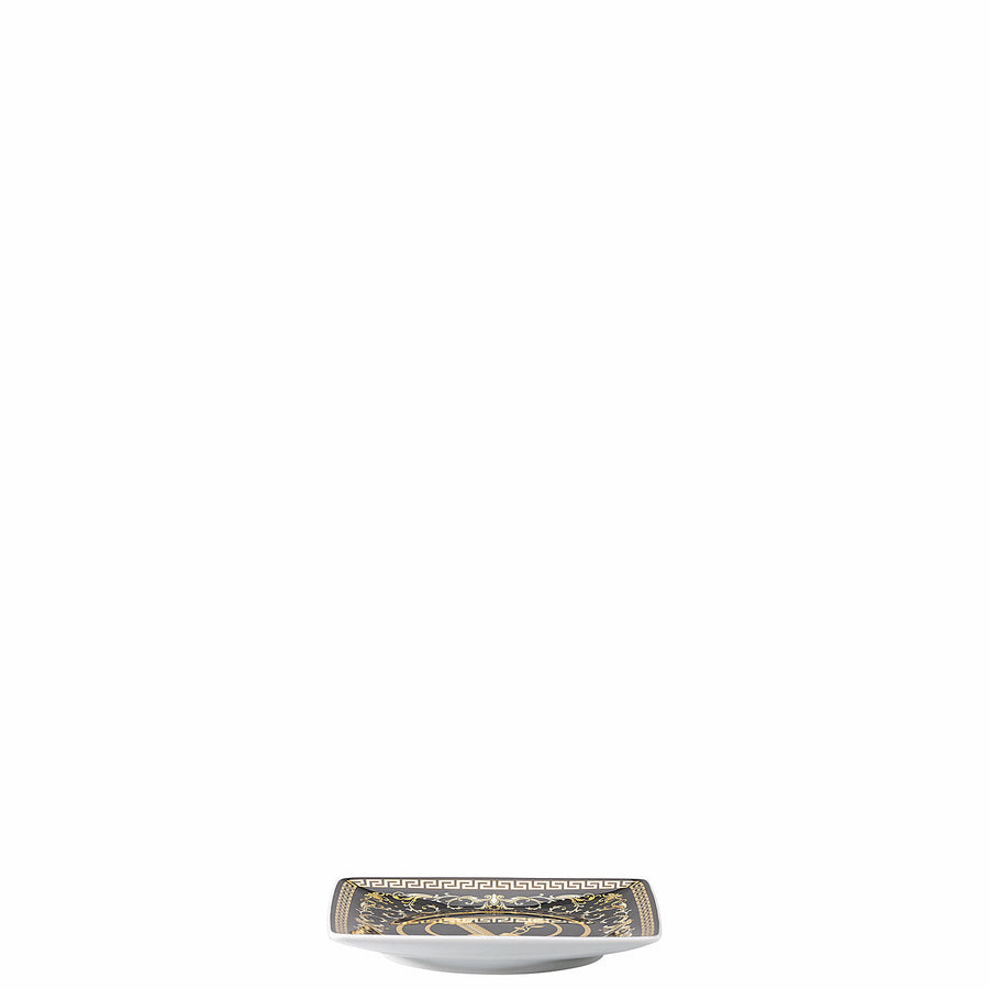 VERSACE | Virtus Gala Black Square Plate 12cm