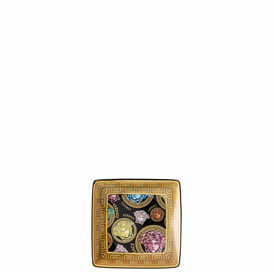 VERSACE | Medusa Amplified Multi Colour 12cm Square Flat Plate