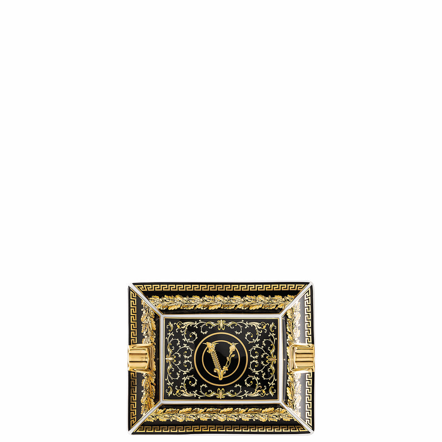 VERSACE | Virtus Gala Black Ashtray 13cm