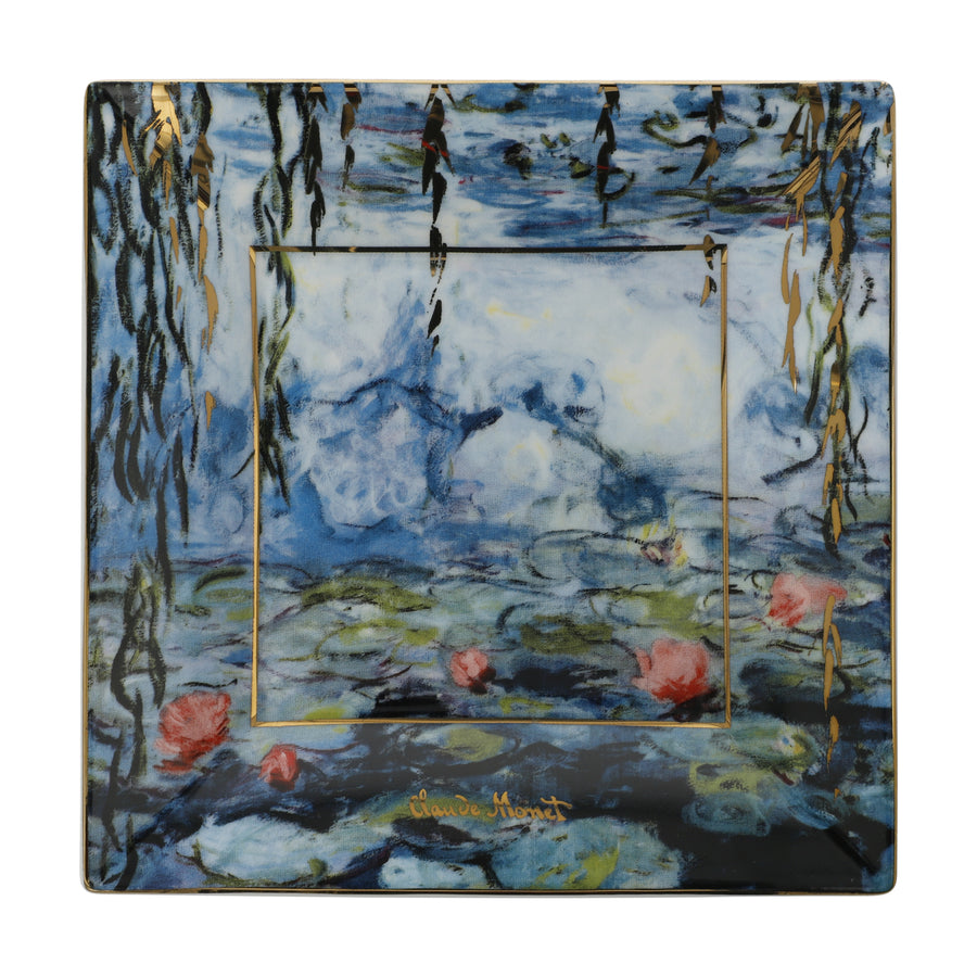 GOEBEL | Waterlilies with Willow - Bowl 16x16cm Artis Orbis Claude Monet