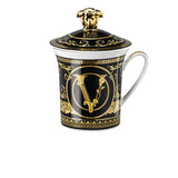 VERSACE | 30 Years Anniversary Mug with Lid - VIRTUS GALA WHITE