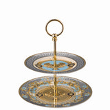 VERSACE | Prestige Gala Le Bleu 2-tier Cake Stand