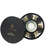 VERSACE | Prestige Gala Bleu Set of 6 Tea Cup & Saucer