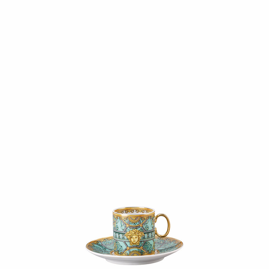 VERSACE | La Scala del Palazzo Verde Espresso Cup & Saucer