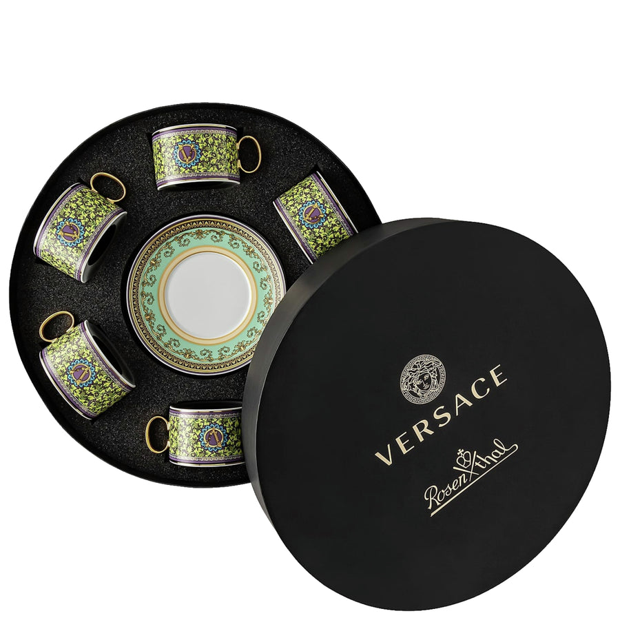 VERSACE | Barocco Mosaic Set of 6 Tea Cup & Saucer