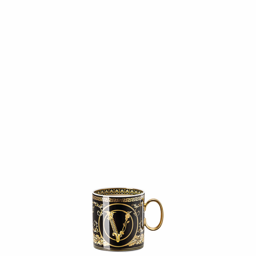 VERSACE | Virtus Gala Black Coffee Cup & Saucer