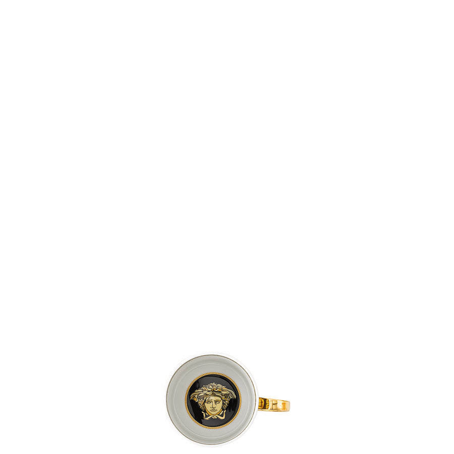 VERSACE | Virtus Gala Black Coffee Cup & Saucer