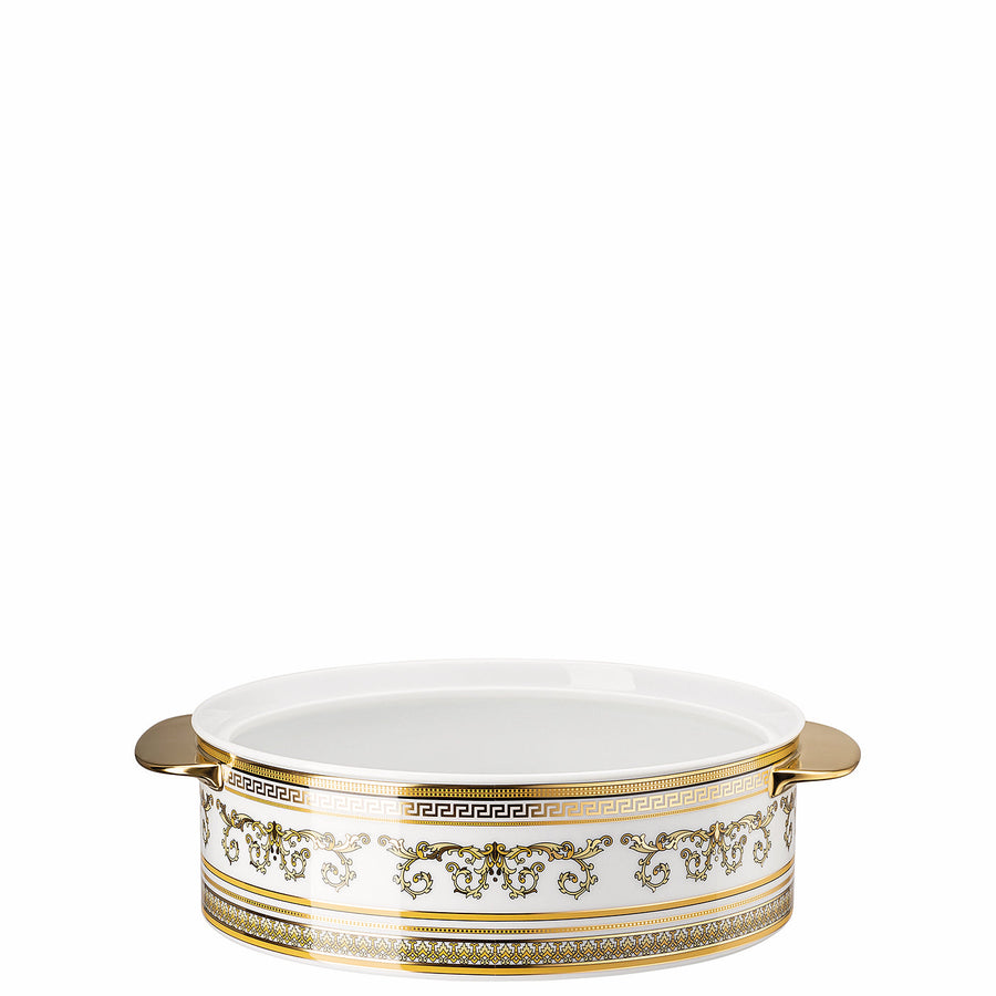 VERSACE | Virtus Gala Plate White Covered Vegetable Bowl