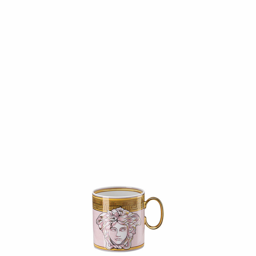 VERSACE | Medusa Amplified Pink Coin Coffee Cup & Saucer