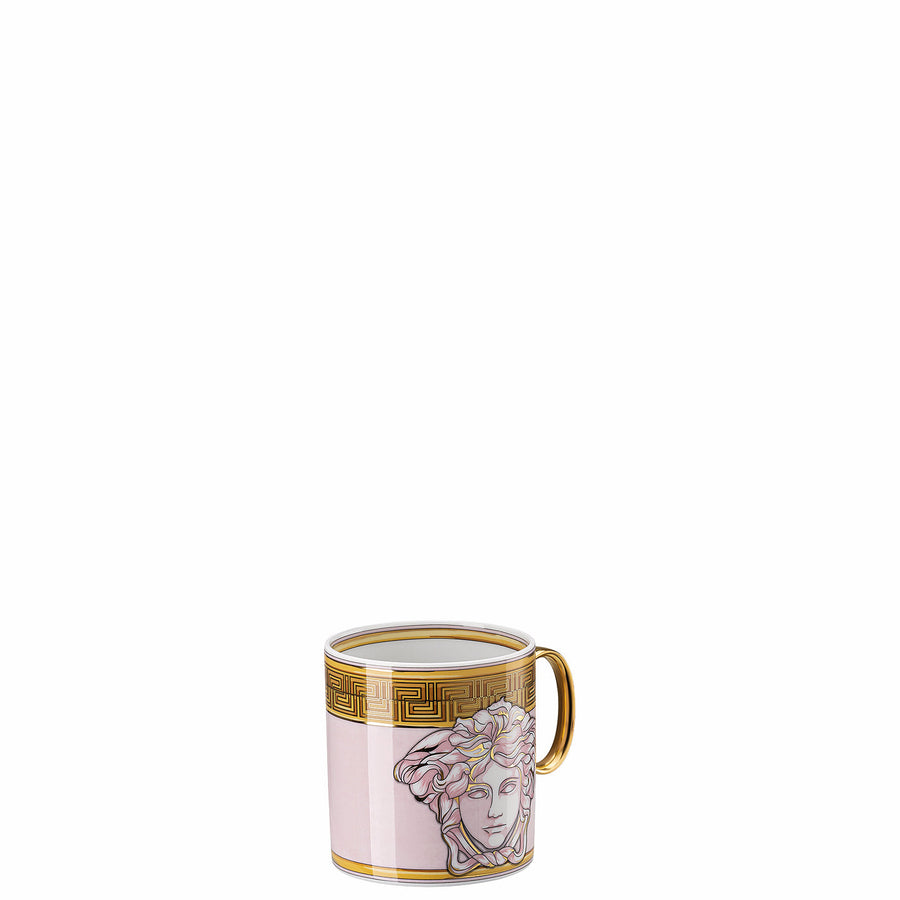 VERSACE | Medusa Amplified Pink Coin Coffee Cup & Saucer