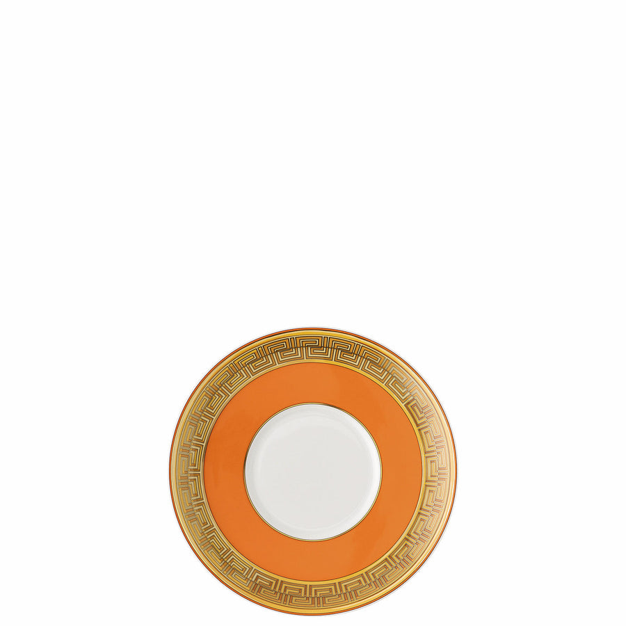 VERSACE | Medusa Amplified Orange Coin Coffee Cup & Saucer