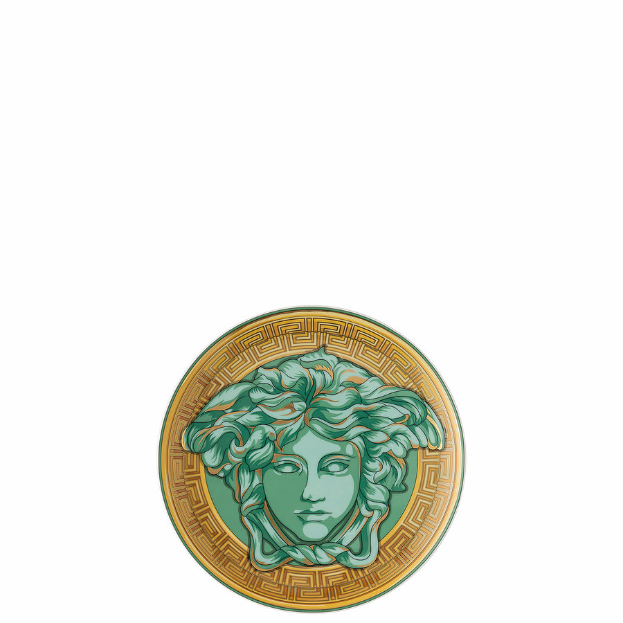 VERSACE | Medusa Amplified Green Coin Plate 17cm