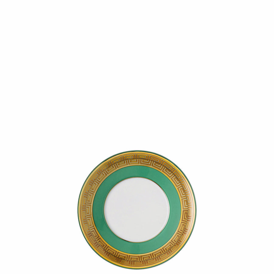 VERSACE | Medusa Amplified Green Coin Tea Cup & Saucer